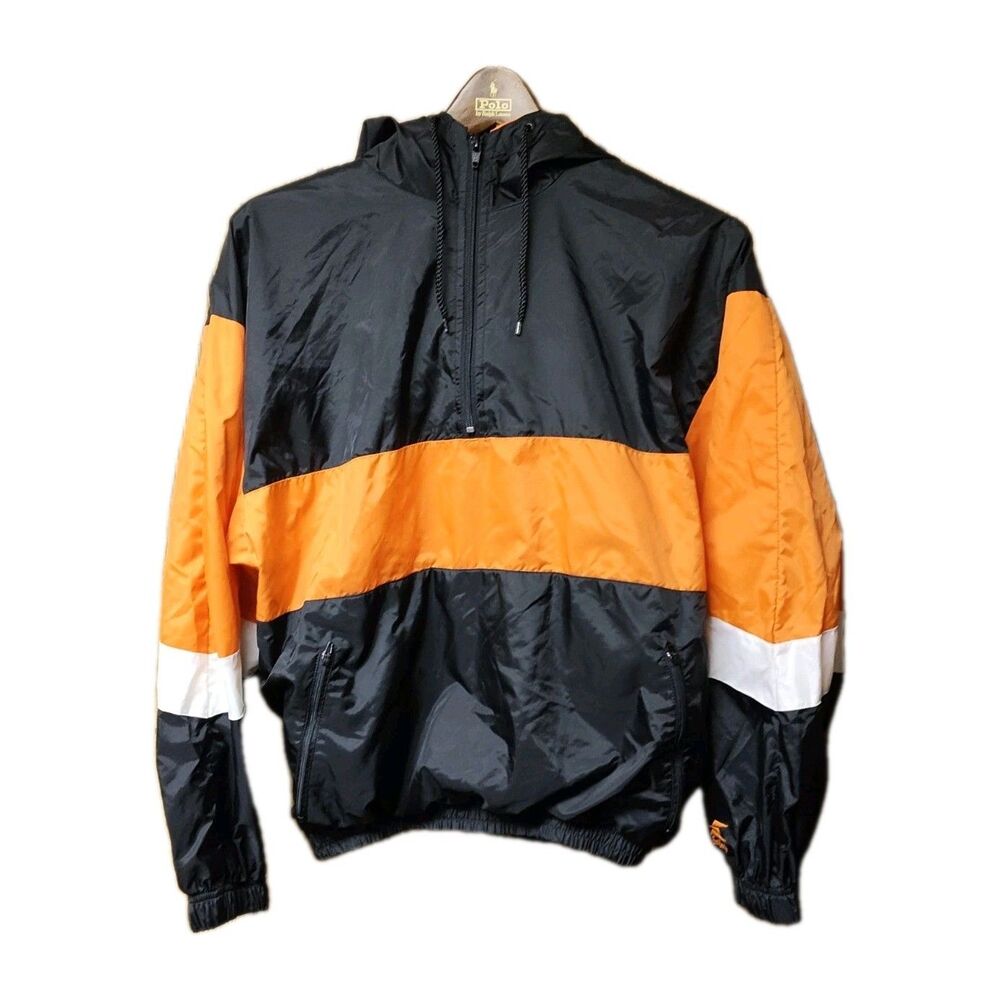 Vintage 90s Y2K Eastbay Hooded Windbreaker Cotton Lined Size S